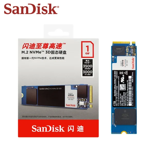 SSD Sandisk 2280 PCIe NVMe M.2 3 SSD Sandisk 2280 PCIe NVMe M.2 - Image 3
